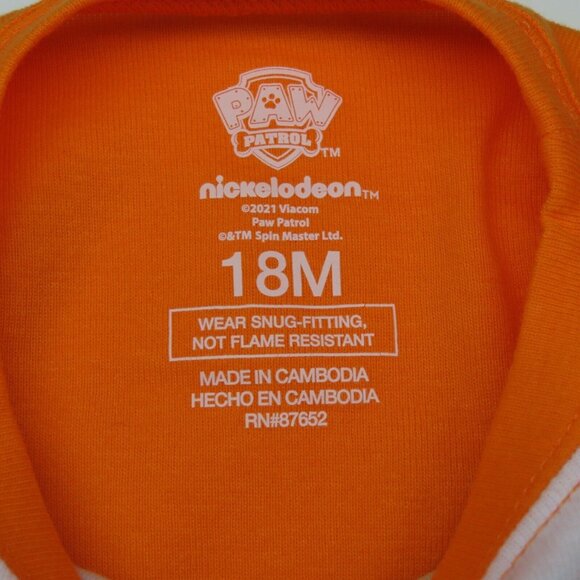 Nickelodeon Paw Patrol 18M Baby Glow in the Dark Dog Howl Halloween Pajamas NEW - Picture 5 of 9